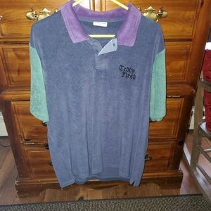 Teddy Fresh Terry Velour Polo NEW Men's L